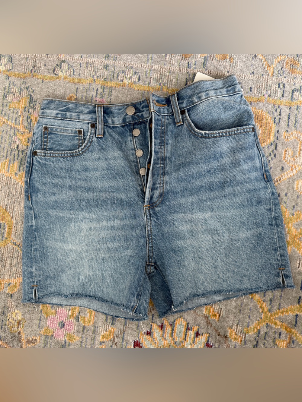 NWT Aritzia Denim Forum The Yoko Mid Thigh Short